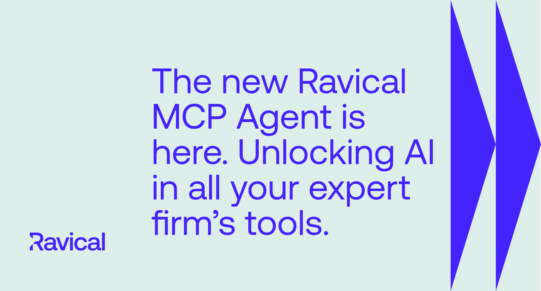 The new Ravical MCP Agent is here. Unlocking AI in all your expert firm&rsquo;s tools. 