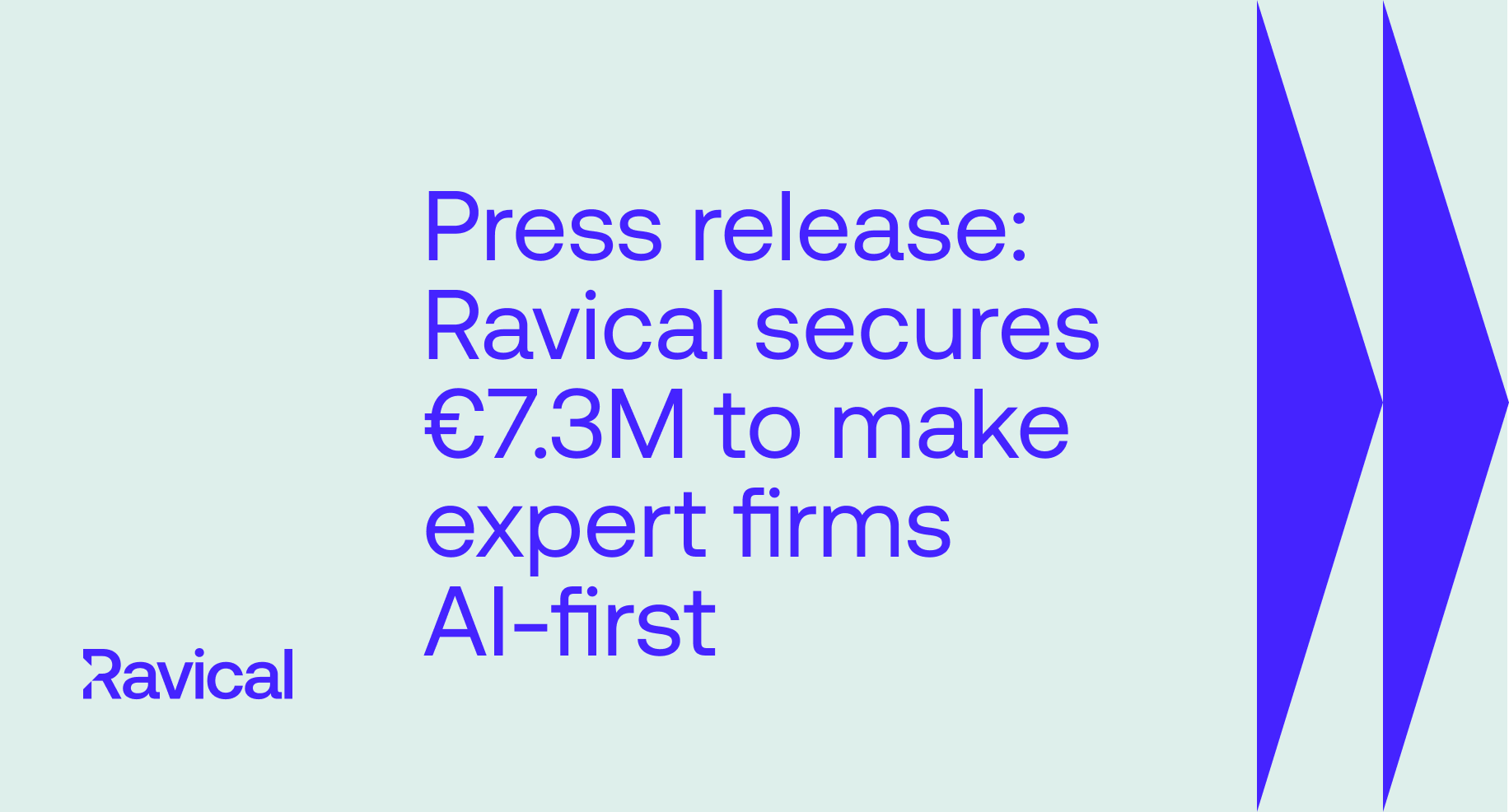 Ravical Secures &euro;7.3M to make Expert Firms AI-First 
